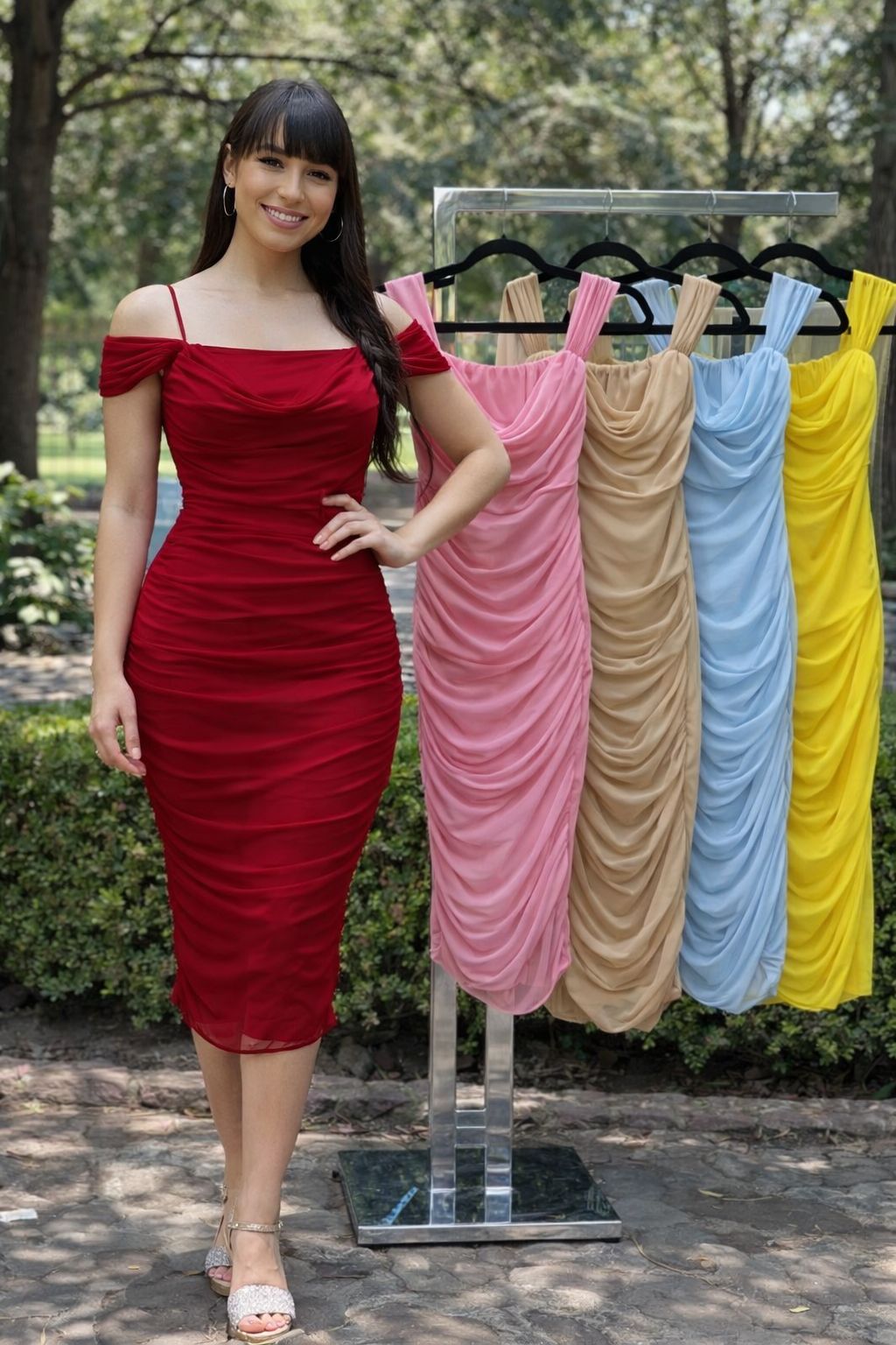 Vestido Aura Drapeado