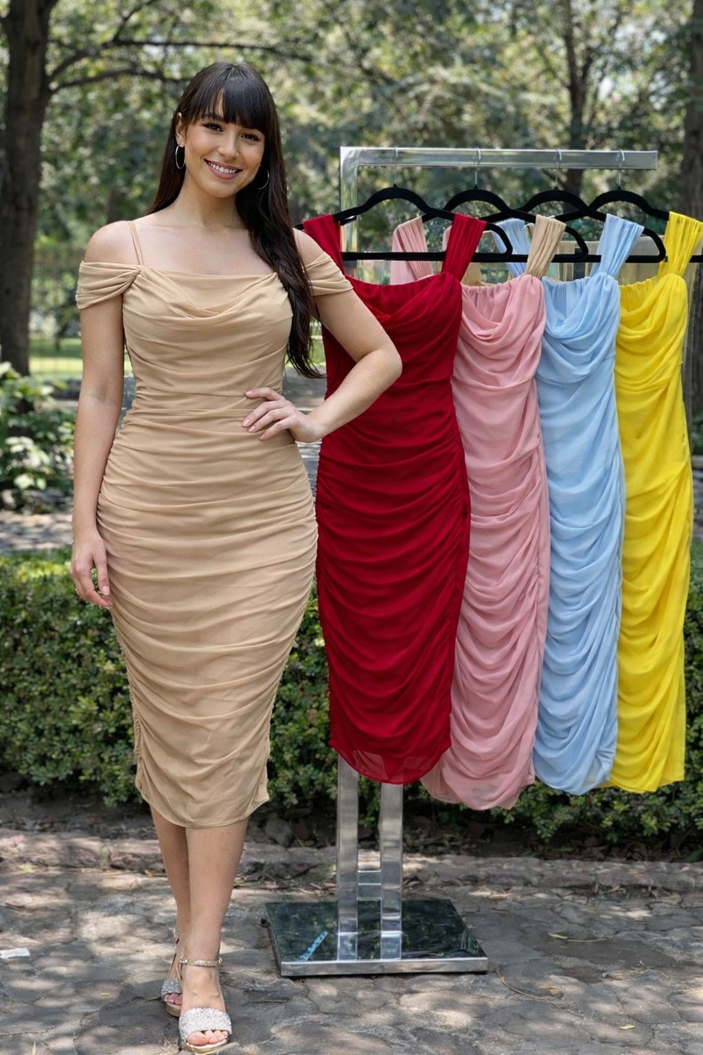 Vestido Aura Drapeado